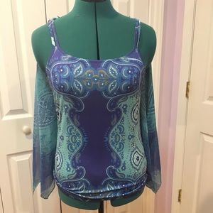 Cato Top w/ Semi-Sheer Cover